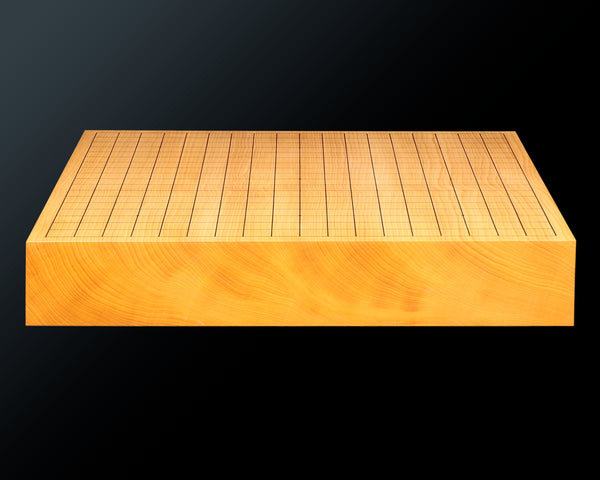 Go board craftsman Mr. Keiji MIWA made China grown Hon kaya 2.2-Sun (67mm thick) Ten-masa 1-piece Table Go Board No.78044
