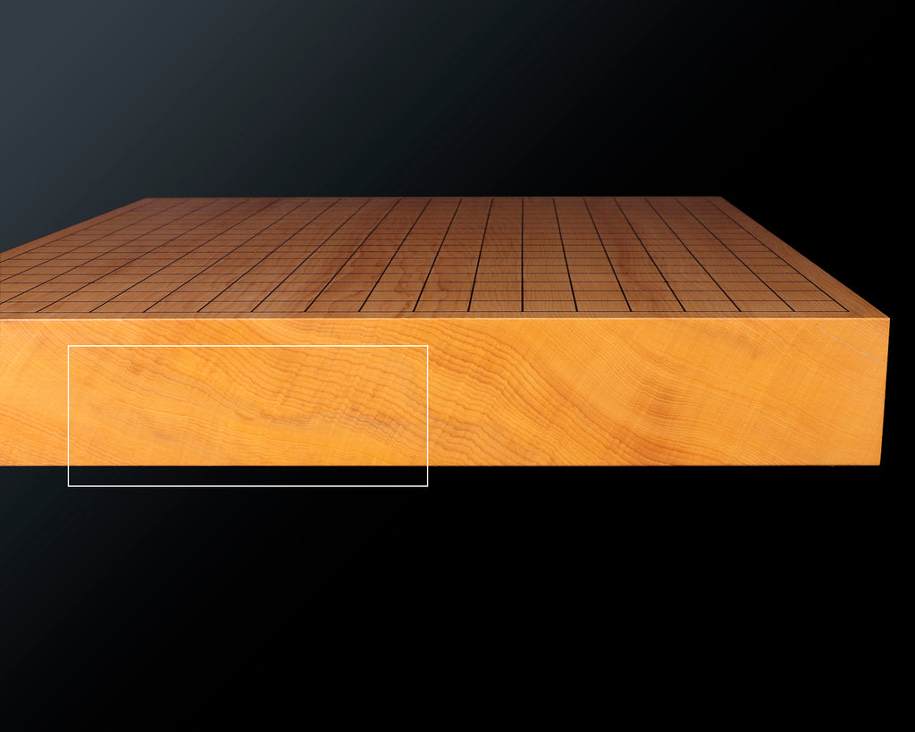 盤師 三輪京司製作 中国産本榧卓上碁盤 板目 2.0寸 No.78049 – kurokigoishiten