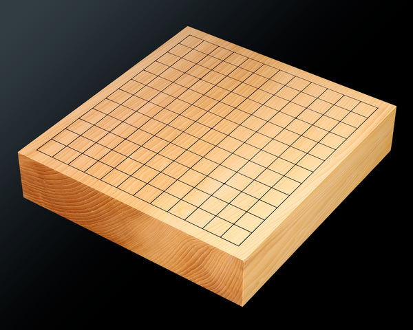 Go board craftsman Mr. Keiji MIWA made Japan grown Hon kaya 13-ro 2.1-Sun (65mm thick) Masame 1-piece Table Go Board No.78054