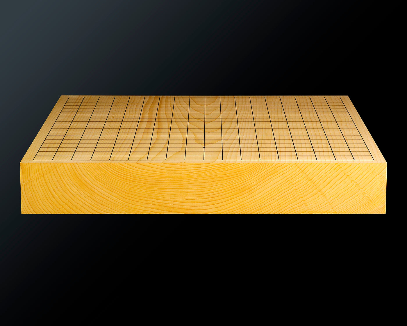 【美品】卓上碁盤　天然木 盤師 三輪京司製作 日本産本榧卓上碁盤 木裏 2.0寸 No.78062