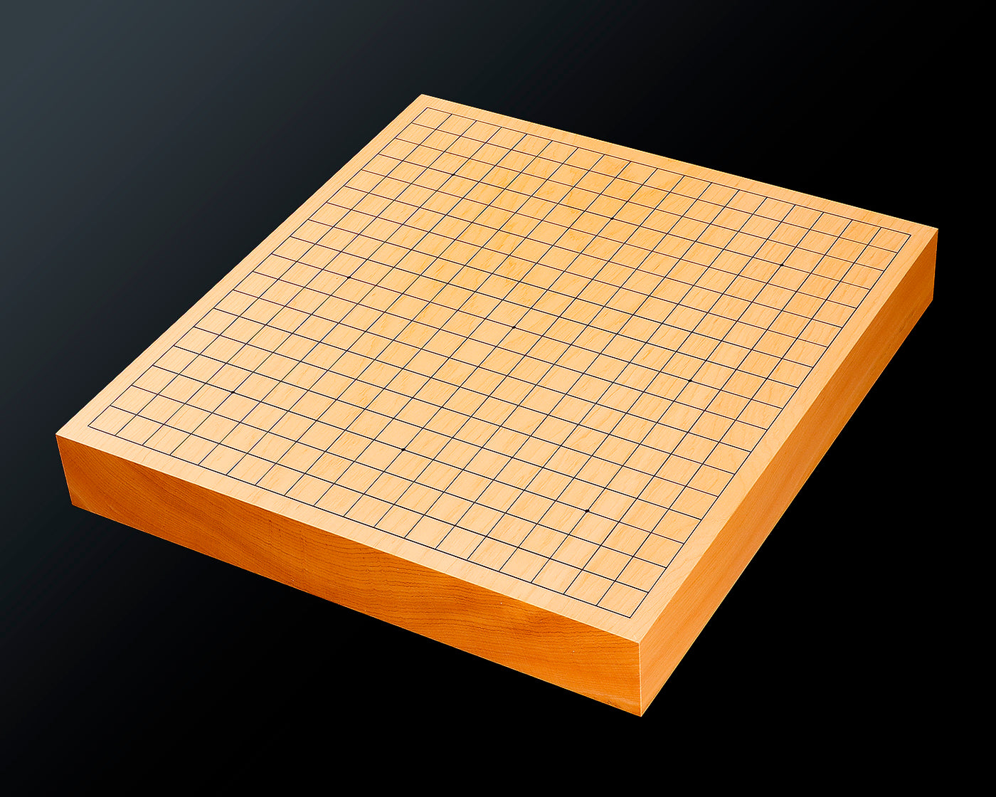 囲碁　卓上盤　木製 盤師 三輪京司製作 日本産本榧卓上碁盤 木裏 2.0寸 No.78072