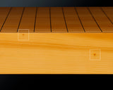 601-MWB-04 Go board craftsman Mr. Keiji MIWA made China grown Hon kaya 1.9-Sun (59mm thick) Tenchi-masa 1-piece Table Go Board No.78079