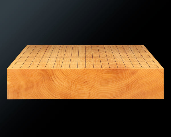Go Board craftsman Mr. Torayoshi Yoshida made Hyuga kaya 2.8-Sun(86mm thick) Kiura 1-piece Table Go Board No.79057F