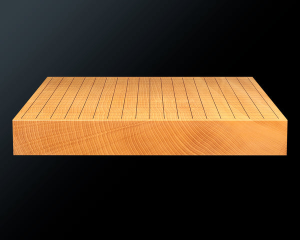 Go Board craftsman Mr. Torayoshi Yoshida made Chinese grown Hon kaya 1.8-Sun(57mm thick) Ten-masa 1-piece Table Go Board No.79060F