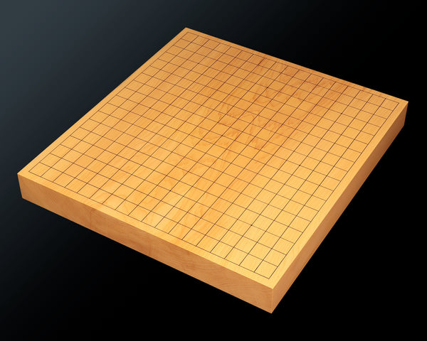 Go Board craftsman Mr. Torayoshi Yoshida made Hyuga kaya 1.6-Sun(50mm thick) Kiura 1-piece Table Go Board No.79062F