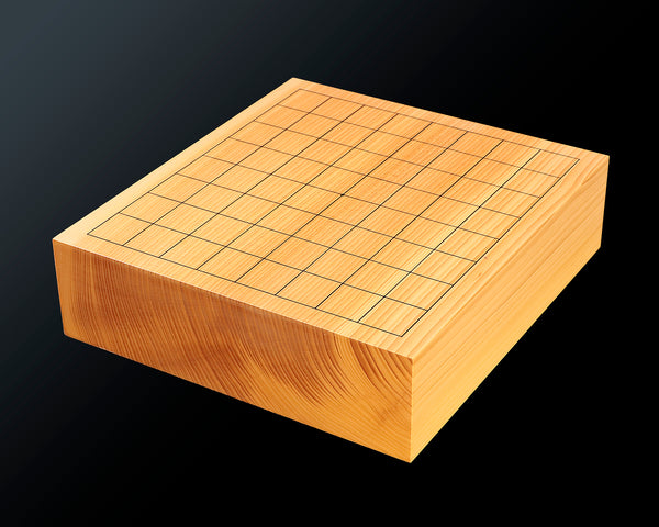 Board craftsman Mr.Torayoshi Yoshida made 9*9-ro special dimension 1-piece Hyuga kaya Table Go Board Masame 1.8-Sun (about 57 mm thick) No.79066