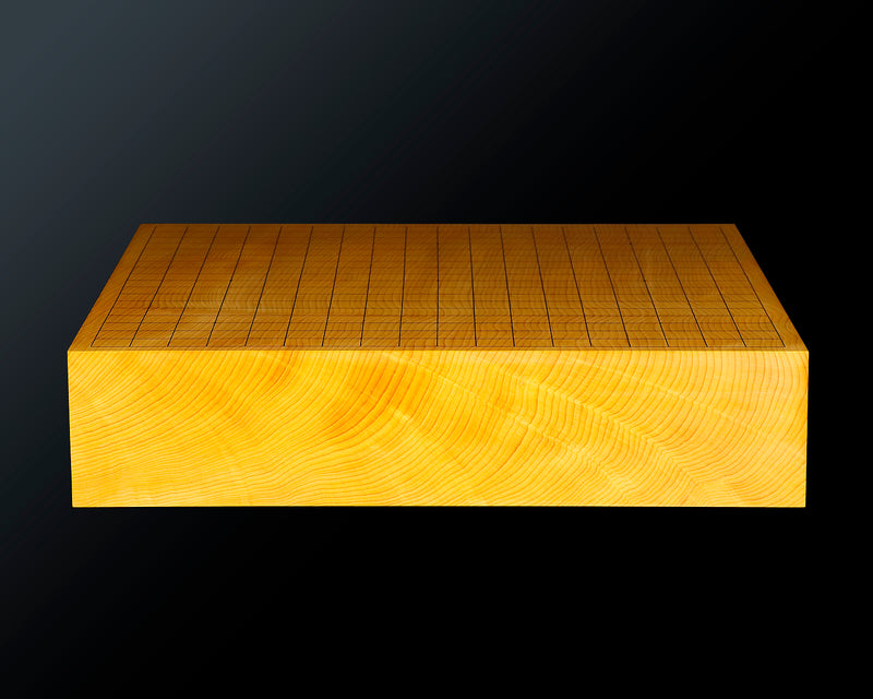 Board craftsman Mr.Torayoshi Yoshida made China grown Kaya Ten-masa 3.0-Sun(92 mm thick) one-piece table Go board No.79067F