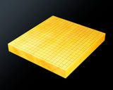 『January 5th "Igo Day" Celebration SALE』512-IGD-GS15 Go 3-Piece Set - Clamshell Go Stones Premium Blossom grade size35 + Wood craftsman Mr.Kawashita made Yakusugi Go Bowls + China grown Hon kaya made Table Go Board