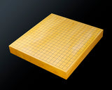 Board craftsman Mr.Torayoshi Yoshida made Hyuga Kaya 1.8-Sun(57 mm thick) one-piece table Go board No.79071F