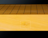 Board craftsman Mr.Torayoshi Yoshida made Hyuga Kaya 1.8-Sun(57 mm thick) one-piece table Go board No.79071F