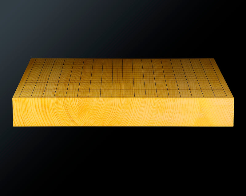 Board craftsman Mr.Torayoshi Yoshida made Japan grown Kaya Masame 1.8-Sun(75 mm thick) 3-pieces table Go board No.79075F