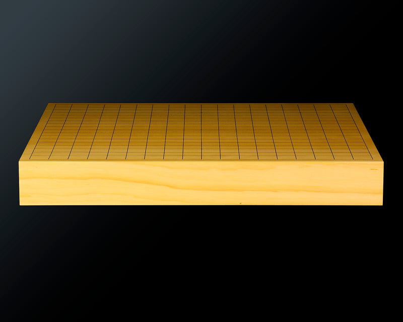 Board craftsman Mr.Torayoshi Yoshida made Japan grown Kaya Masame 1.8-Sun(75 mm thick) 3-pieces table Go board No.79075F