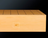 601-YDB-02 Board craftsman Mr.Torayoshi Yoshida made China grown Kaya Tenchi-masa 1.7-Sun(53 mm thick) one-piece 9-ro table Go board No.79083F