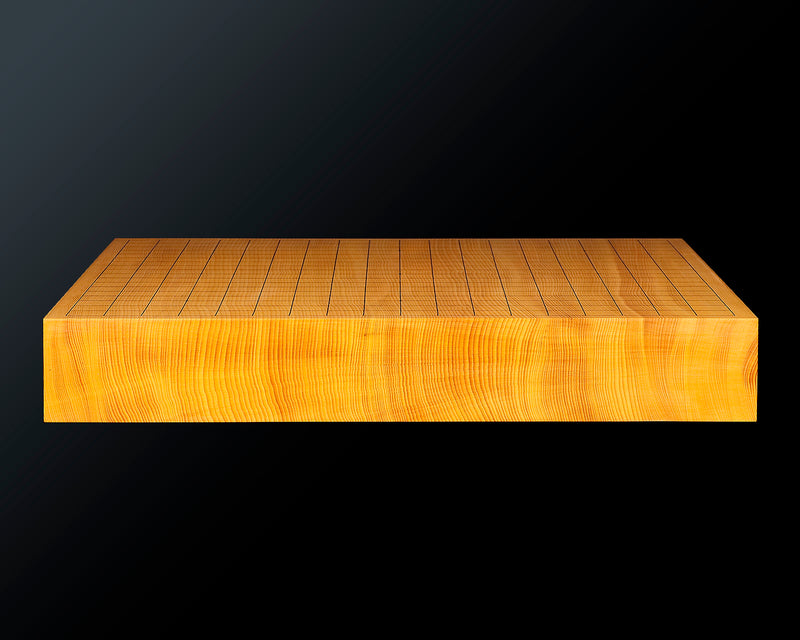 601-YDB-05 盤師 吉田寅義製作 中国産本榧卓上碁盤 天地柾 2.0寸 1枚盤