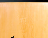 601-YDB-06 Board craftsman Mr.Torayoshi Yoshida made China grown Kaya Tenchi-masa 2.8-Sun(85 mm thick) one-piece table Go board No.79087F *Off-spec