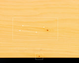 601-YDB-06 Board craftsman Mr.Torayoshi Yoshida made China grown Kaya Tenchi-masa 2.8-Sun(85 mm thick) one-piece table Go board No.79087F *Off-spec