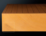 Board craftsman Mr.Yoshida made Japan grown Kaya Kiura 2.3-Sun (about 71 mm thick) Table Go Board No.79090F