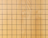 NBC-608-03 盤師 吉田寅義製作 日向榧卓上碁盤 木裏 1.9寸 1枚盤 No.79108F