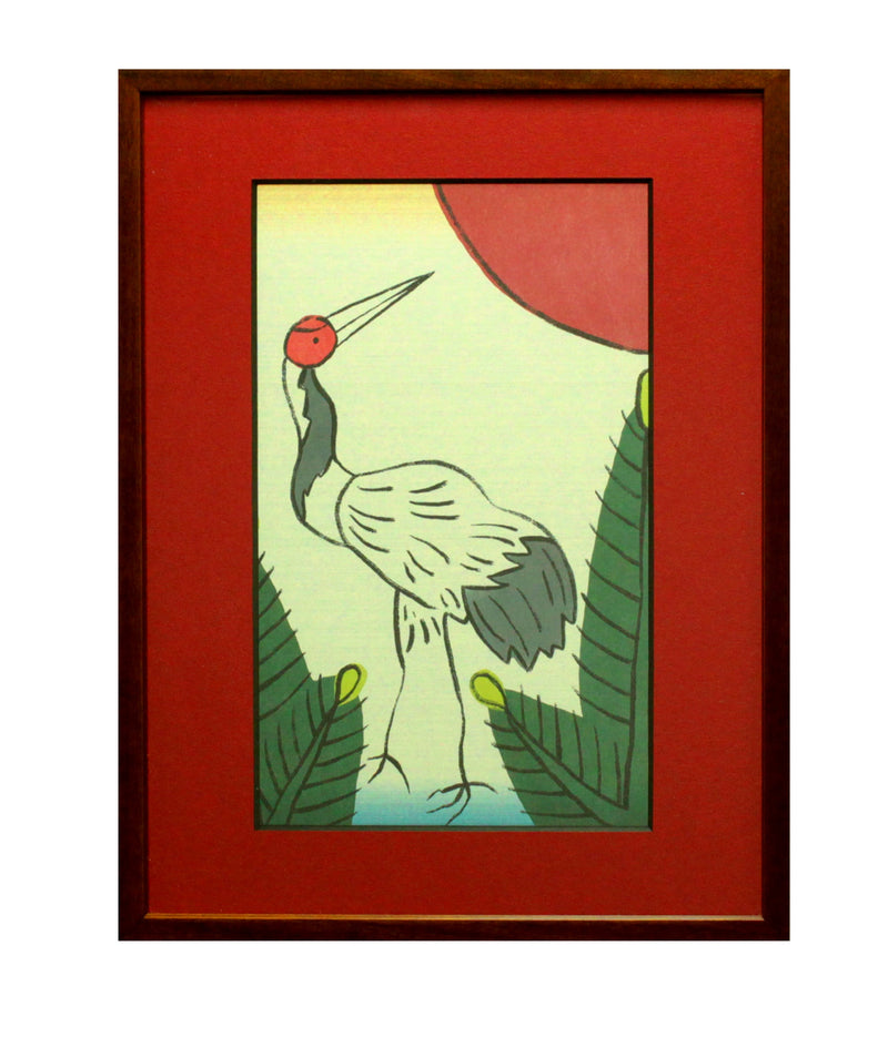 "Hanafuda (Japanese playing cards) painting (framed)"