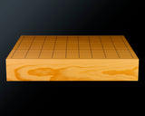 601-YCB-01 Board craftsman Mr.Miura of Yachimata Gobanten made Japan grown Hon-Kaya Table Shogi board Ten-masa (Masame) 2.0-Sun / 62 mm thick 4-piece composition board Haguruma-mori finish lines No.85001