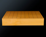 601-YCB-01 Board craftsman Mr.Miura of Yachimata Gobanten made Japan grown Hon-Kaya Table Shogi board Ten-masa (Masame) 2.0-Sun / 62 mm thick 4-piece composition board Haguruma-mori finish lines No.85001