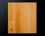 601-YCB-01 Board craftsman Mr.Miura of Yachimata Gobanten made Japan grown Hon-Kaya Table Shogi board Ten-masa (Masame) 2.0-Sun / 62 mm thick 4-piece composition board Haguruma-mori finish lines No.85001