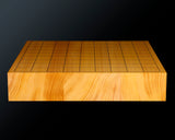 601-YCB-02 Board craftsman Mr.Miura of Yachimata Gobanten made Japan grown Hon-Kaya Table Shogi board Ten-masa (Masame) 2.0-Sun / 62 mm thick 3-piece composition board Haguruma-mori finish lines No.85002