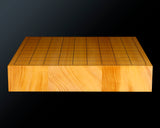 601-YCB-02 Board craftsman Mr.Miura of Yachimata Gobanten made Japan grown Hon-Kaya Table Shogi board Ten-masa (Masame) 2.0-Sun / 62 mm thick 3-piece composition board Haguruma-mori finish lines No.85002