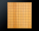 601-YCB-02 Board craftsman Mr.Miura of Yachimata Gobanten made Japan grown Hon-Kaya Table Shogi board Ten-masa (Masame) 2.0-Sun / 62 mm thick 3-piece composition board Haguruma-mori finish lines No.85002