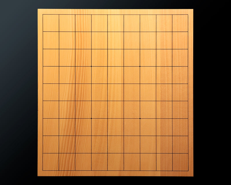 Hyuga Kaya Masame 4-piece composition Table Shogi board (1.8-Sun / about 5.6 cm thick) No.86166