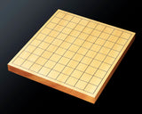 607-KGS-05 日本産本榧卓上将棋盤 追柾 0.9寸 1枚盤 本榧製駒台付 No.86190 ＊訳有品