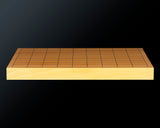 607-KGS-05 日本産本榧卓上将棋盤 追柾 0.9寸 1枚盤 本榧製駒台付 No.86190 ＊訳有品