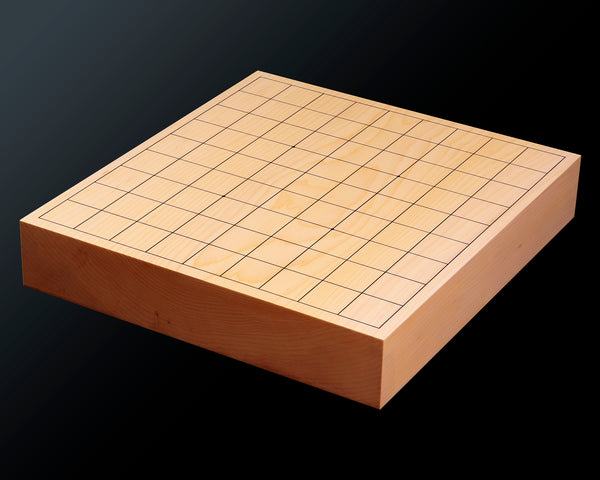 Shogi board craftsman Mr. Keiji MIWA made Japan grown Hon kaya 2.0-Sun (63mm thick) Kiura 1-piece Table Shogi Board No.88001