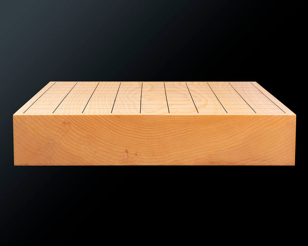 Shogi board craftsman Mr. Keiji MIWA made Japan grown Hon kaya 2.0-Sun (63mm thick) Kiura 1-piece Table Shogi Board No.88001