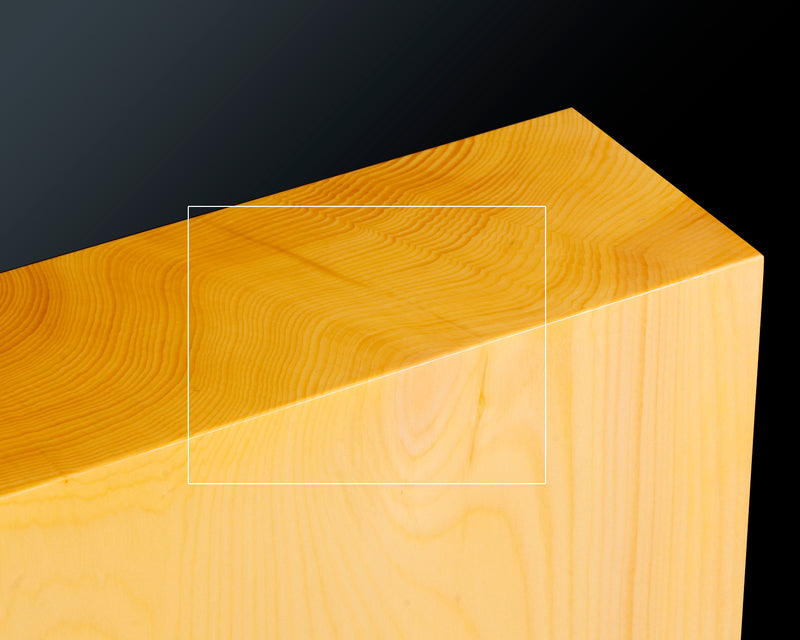 511-MGB-14 Board craftsman Mr. Keiji MIWA made Japan grown Hon kaya 2.0-Sun (63mm thick) Kiura 1-piece Table Shogi Board No.88004