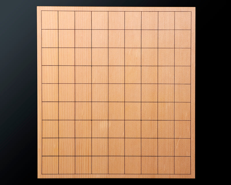 Board craftsman Mr. Torayoshi YOSHIDA made Shin kaya [Spruce wood] Shihou-masa 2.0-Sun (about 62 mm thick) Table Shogi Board No.89030