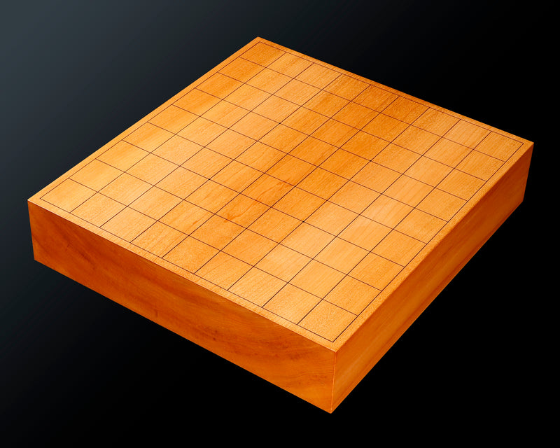 Board craftsman Mr. Torayoshi YOSHIDA made Katsura Kiura 2.4-Sun (about 73 mm thick) Table Shogi Board No.89036F