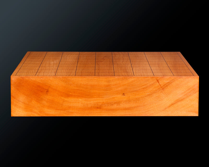 Board craftsman Mr. Torayoshi YOSHIDA made Katsura Kiura 2.4-Sun (about 73 mm thick) Table Shogi Board No.89036F