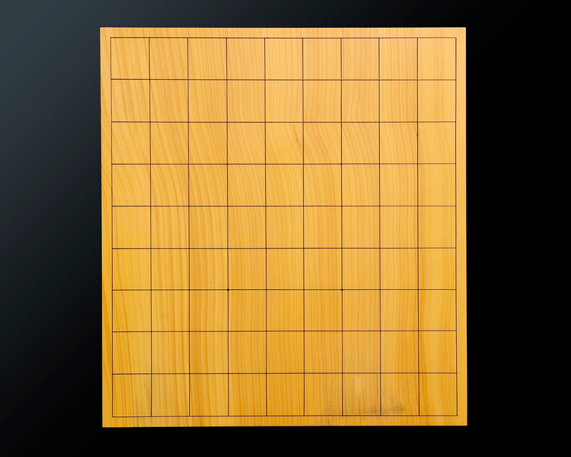 Board craftsman Mr. Torayoshi YOSHIDA made Japan grown Kaya Tenchi-masa 2.1-Sun (about 64 mm thick) Table Shogi Board No.89037F