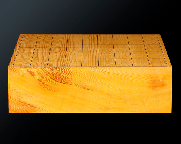 盤師 吉田寅義製作 卓上将棋盤 日向榧 木裏 3.2寸 1枚盤 No.89044F ＊訳有品