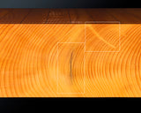 Board craftsman Mr.Yoshida made Hyuga-Kaya table Shogi Board Tenchi-masa 3.3-Sun (thick about 101 mm)  1-piece No.89048F *Off-spec