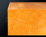 Board craftsman Mr.Yoshida made Hyuga-Kaya table Shogi Board Tenchi-masa 3.3-Sun (thick about 101 mm)  1-piece No.89048F *Off-spec