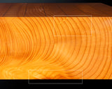 Board craftsman Mr.Yoshida made Hyuga-Kaya table Shogi Board Tenchi-masa 3.3-Sun (thick about 101 mm)  1-piece No.89048F *Off-spec