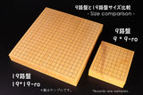 Hyuga Kaya Itame 1.0-Sun (about 30 mm thick) 1-piece 9*9-ro special dimension Table Go Board No.76858 *Tachimori finish lines
