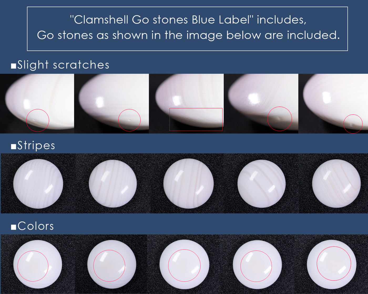 Clamshell Go Stones BLUE Label – kurokigoishiten