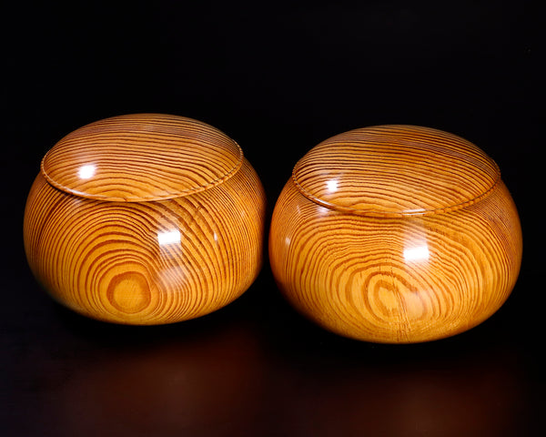 510-SGK-17 懐志製作 「肥松（こえまつ）」碁笥 超特大 ~43号碁石用 GK-KEM43-SB501