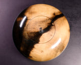 Wood craftsman "懐志 / Kai-shi" made Kurokaki [black persimmon] Go Bowls for size 30 - 36 Go stones, GK-KRG36-SB412 *Off-spec