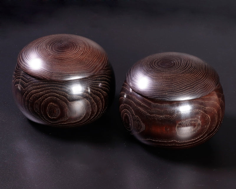 Kuri [chestnut] Go Bowls For 22 - 30 size Go stones  GK-KRI-SB307-30-01
