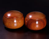 510-SGK-01 Wood craftsman "懐志 / Kai-shi" made Karin [Chinese quince] Go Bowls for size 30 - 33 Go stones GK-KRN33-SB501