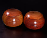 510-SGK-02 Wood craftsman "懐志 / Kai-shi" made Karin [Chinese quince] Go Bowls for size 32 - 38 Go stones GK-KRN38-SB501